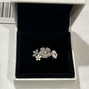 Retired Pandora Shimmering Bouquet Ring Size 7